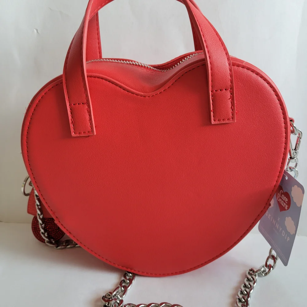 Care Bears x Skinnydip London Red Crossbody Bag with Chain Straps NWT - Picture 6 of 12